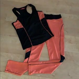 2 piece workout outfit.